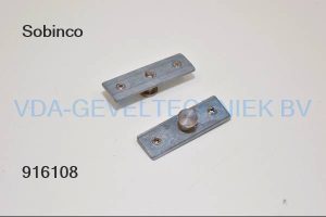 SOBINCO alu padnoksluitplaat aantrekstuk TBV UITZETSCHAAR 50 x 16 mm