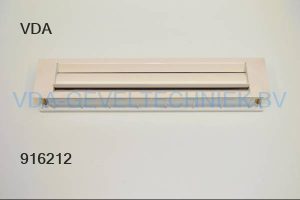 Vinkol SE-532 9 4 Skara Brievenbus Ral9001 creme luxe uitvoering met kunststof huis en aluminium klep afmetingen 400x80mm . gat 388 x 70 mm deurdikte 44 / 55mm